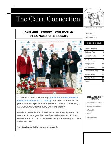 Winter 2010 - Cairn Terrier Club of Denver