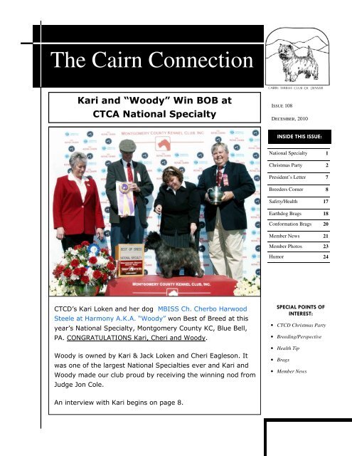 Winter 2010 - Cairn Terrier Club of Denver