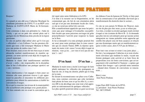 info PIDF 53 - Ligue Paris Ile de France de Vol Libre - Ffvl