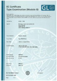 EC Certificate Type Examination (Module B) - Sperry Marine