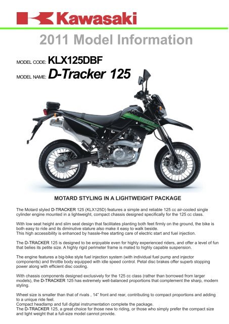 D-Tracker 125 - Kawasaki New Zealand