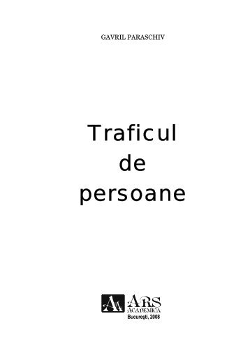 Traficul de persoane - ArsAcademica