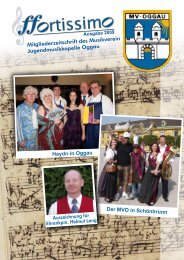 Mitgliederzeitschrift des Musikverein Jugendmusikkapelle Oggau ...