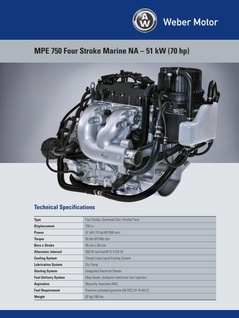 MPE 750 Four Stroke Marine NA â 51 kW (70 hp) Technical ...
