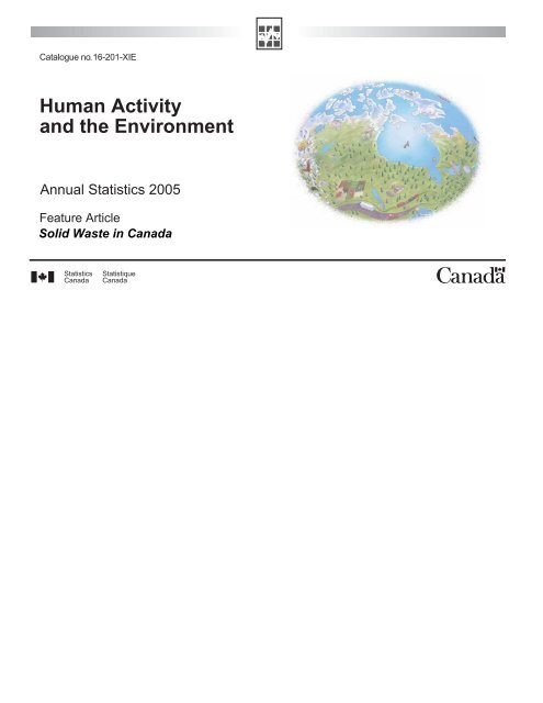 Human Activity and the Environment - Publications du 