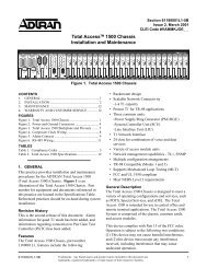 Total Access 1500 23-Inch Chassis Installation Guide - Interlink ...