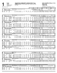 Race Program Sunday September 14 Rideau Carleton Raceway 