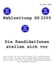 Wahlzeitung Sommersemester 2009 - AStA der Europa-UniversitÃ¤t ...
