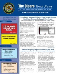 Click here to view the Cicero Town News - The Town of Cicero