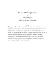 The Cost of Financing Insurance.pdf - Casualty Actuarial Society