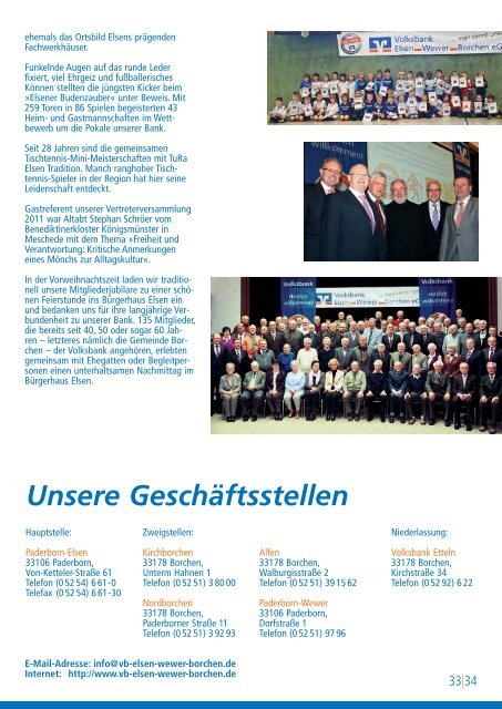 Volksbank Elsen-Wewer-Borchen: Unsere Bank im Jahr 2011 ...