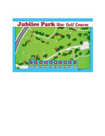 City of Spruce Grove Jubilee Park Disc Golf Course Layout