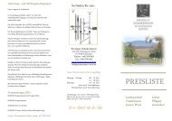 PREISLISTE - Weingut Zimmermann