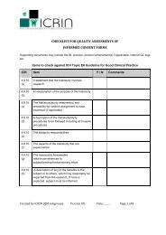 checklist for quality assessments of informed consent forms