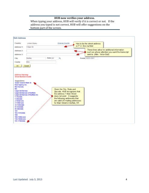 Using the Student Center: Request Official Transcript - University at ...