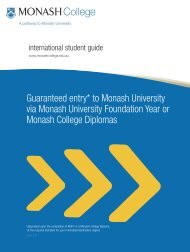 Monash College International Student Guide - Study in the UK