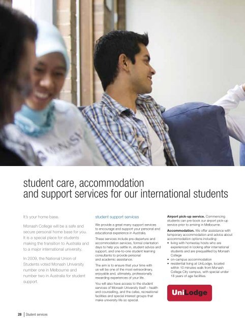 Monash College International Student Guide - Study in the UK