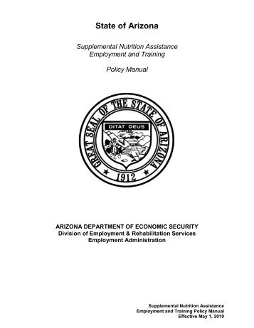 Policy Manual - Arizona Department of Economic Security