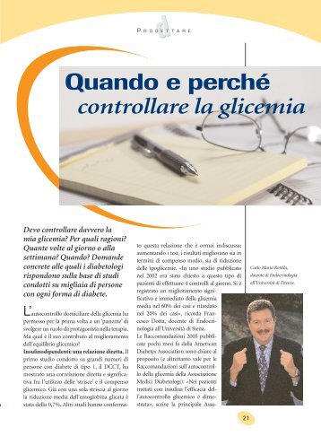Quando e perchÃ© controllare la glicemia - Modus online