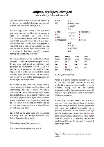 Simpen stampen stompen - BCO