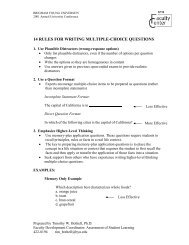 14 Rules for Writing Multiple-Choice Questions - the BYU Testing ...