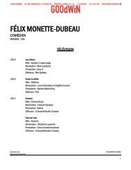 FÃLIX MONETTE-DUBEAU - Agence Goodwin