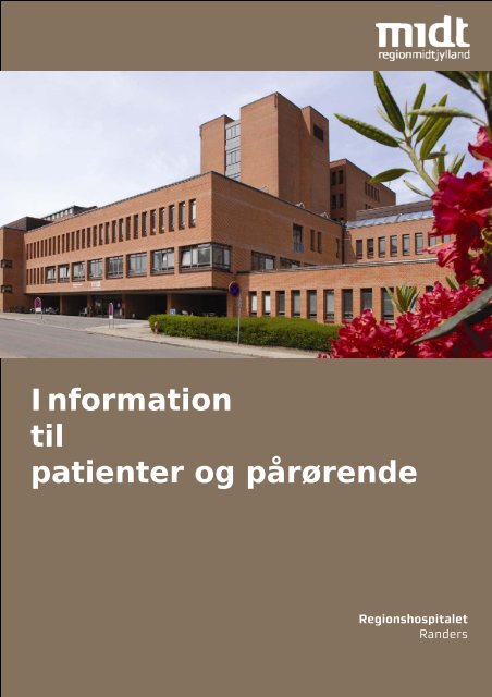 patient og pÃ¥rÃ¸rende - Regionshospitalet Randers