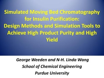 Design of Simulated Moving Bed Chromatography - CPAC