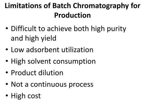 Design of Simulated Moving Bed Chromatography - CPAC