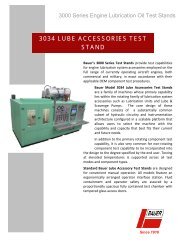 3034 LUBE ACCESSORIES TEST STAND - Bauer, Inc.