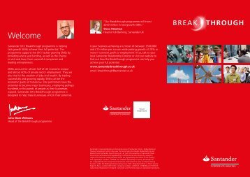 Santander UK's Breakthrough programme