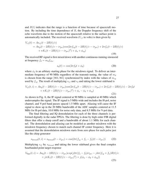 (ATBD) SMAP Level 1 Radar Data Products - NASA