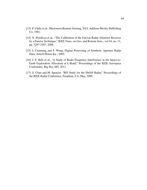 (ATBD) SMAP Level 1 Radar Data Products - NASA