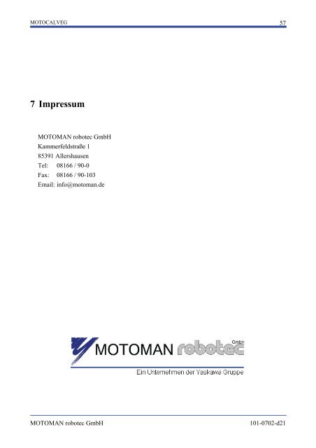 motocalveg - Motoman