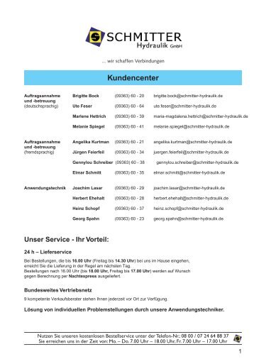 Hydraulik Katalog III - Schmitter Hydraulik GmbH