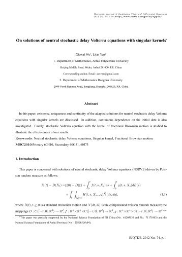 On solutions of neutral stochastic delay Volterra equations with ...