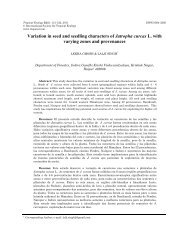 Variation in seed and seedling characters of Jatropha curcas L. with ...