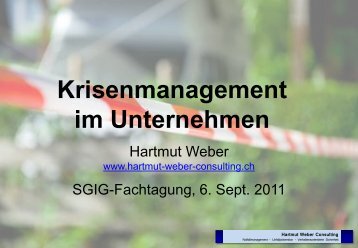 Krisenmanagement im Unternehmen