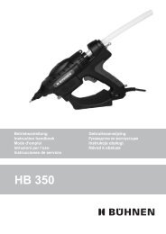 HB 350 EU-Version - BÃ¼hnen GmbH