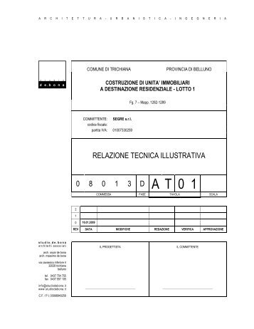 RELAZIONE TECNICA ILLUSTRATIVA 0 8 0 1 3 ... - Immobiliare.it