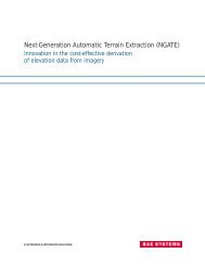 NGATE white paper - BAE Systems GXP Geospatial eXploitation ...