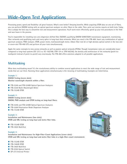 Universal Test System FTB-400 - Rohde-schwarz.com.my