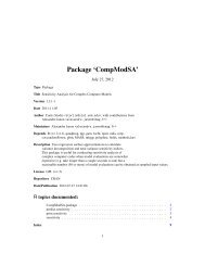 Package 'CompModSA'