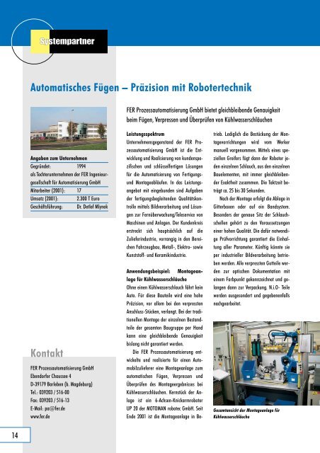 Das „Roboter-Twin-System“ - Motoman