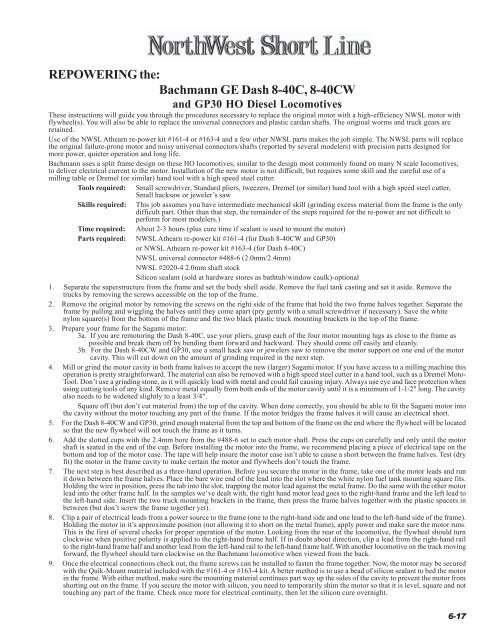 repowering ho scale locomotives