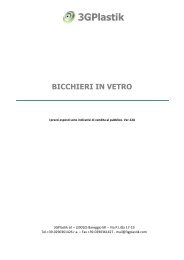 Bicchieri in vetro - 3GPlastik