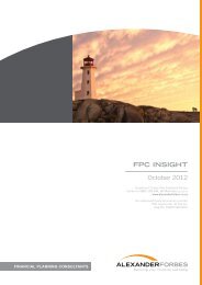 FPC INSIGHT October 2012 - Alexander Forbes