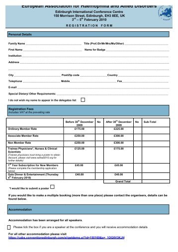 Final Draft Registration form - Northern Networking Events