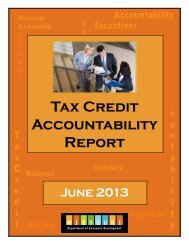 Tax Credit Accountability Report - Missouri Department of Economic ...