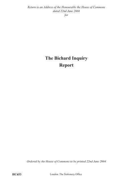 The Bichard Inquiry - Report - Digital Education Resource Archive ...